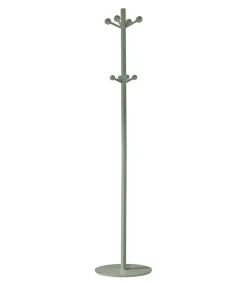 Perchero mod. 402 lacado en color verde, 180 cm(alto)37 cm(ancho)37 cm(largo)