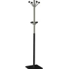 Perchero mod. 429 moderno herrajes cromo satinado lacado negro, 180 cm(alto)34 cm(ancho)34 cm(largo)