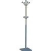 Perchero mod. 429 moderno herrajes cromo satinado lacado azul, 180 cm(alto)34 cm(ancho)34 cm(largo)