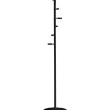 Perchero moderno mod. 401 herrajes cromo satinado lacado negro 185 cm(alto)35 cm(ancho)35 cm(largo)