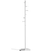 Perchero moderno mod. 401 herrajes cromo satinado lacado blanco, 185 cm(alto)35 cm(ancho)35 cm(largo)