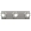 Plafón 3 luces Olbia niquel satinado 15 cm(alto) 40 cm(ancho) 13 cm (fondo)