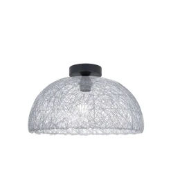 Plafón modelo Marvin acabado plata 26 cm(alto)40 cm(ancho)40 cm(largo)