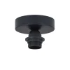 Plafón una luz modelo Larrue acabado negro 12 cm (alto)9 cm(ancho)9 cm(fondo)