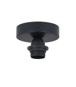 Plafón una luz modelo Larrue acabado negro 12 cm (alto)9 cm(ancho)9 cm(fondo)