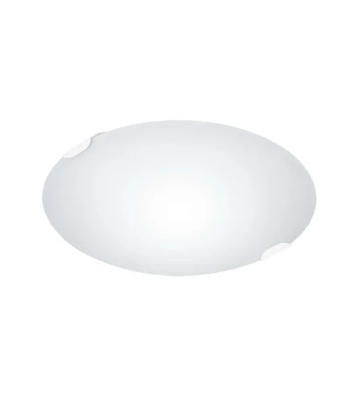 Plafon 2 Luces Modelo Hellín acabado blanco 10 cm(alto) 30 cm(ancho) 30 cm (fondo)