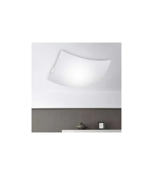 Plafon 3 luces modelo Marc acabado blanco 10 cm(alto) 40 cm(ancho) 40 cm(fondo