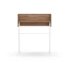 Recibidor modelo 789 acabado nogal/blanco, 97 cm (alto) x 80 cm (ancho) x 30 cm (prof.)