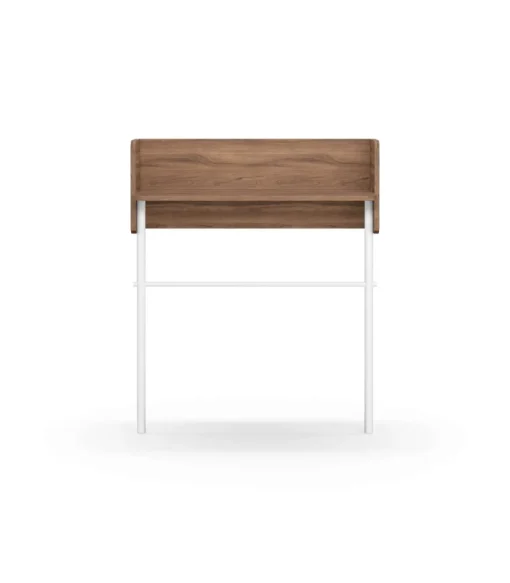 Recibidor modelo 789 acabado nogal/blanco, 97 cm (alto) x 80 cm (ancho) x 30 cm (prof.)