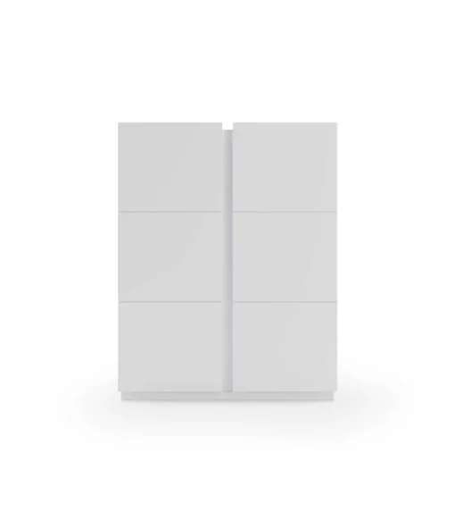 Recibidor zapatero modelo 517 acabado blanco, 122 x 95 x 35 (alto x ancho x fondo)