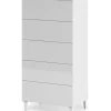 Sifonier 5 Cajones Pekin acabado blanco 117 cm(alto)61 cm(ancho)40 cm(fondo)