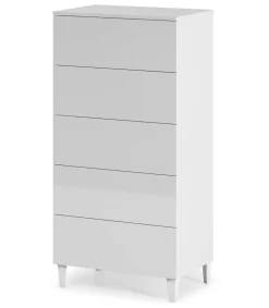 Sifonier 5 Cajones Pekin acabado blanco 117 cm(alto)61 cm(ancho)40 cm(fondo)