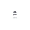 Silla de escritorio giratoria Lucky gris/blanco, 88 cm(alto)54 cm(ancho)54 cm(fondo).