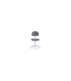 Silla de escritorio giratoria Lucky gris/blanco, 88 cm(alto)54 cm(ancho)54 cm(fondo).