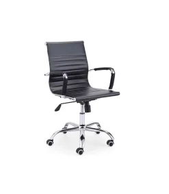 Silla de escritorio giratoria Lucy en negro 89-99 cm(alto)64 cm(ancho)64 cm(fondo).