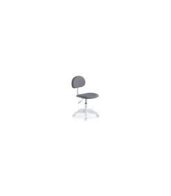 Silla de escritorio giratoria Lucky gris/blanco, 88 cm(alto)54 cm(ancho)54 cm(fondo).