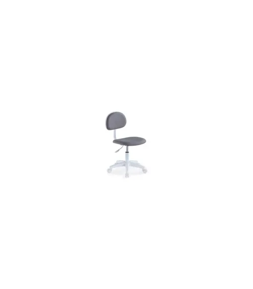 Silla de escritorio giratoria Lucky gris/blanco, 88 cm(alto)54 cm(ancho)54 cm(fondo).