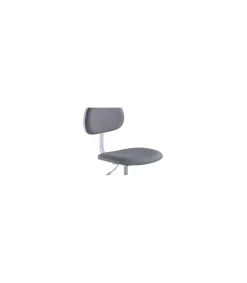 Silla de escritorio giratoria Lucky gris/blanco, 88 cm(alto)54 cm(ancho)54 cm(fondo).