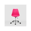 Silla de oficina Adriana acabado rosa. Alto: 85.5-100.5cm Ancho: 47.5cm Fondo: 54.5cm.