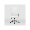 Silla de oficina Lara acabado blanco. Alto: 107/117cm Ancho: 57.5cm Fondo: 60.5cm.