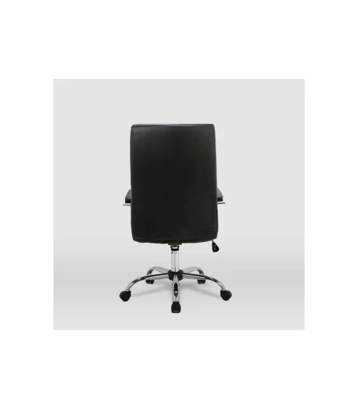 Silla de oficina Lara acabado negro. Alto: 107/117cm Ancho: 57.5cm Fondo: 60.5cm.