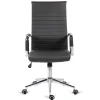 Silla de oficina Louvre altura regulable acabado en polipiel negro. 54m(ancho ) 102/112cm(altura) 61cm(fondo)