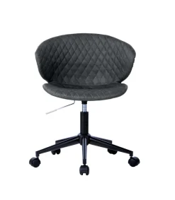 Silla despacho giratoria elevable acabado gris oscuro, 60m(ancho) 73/82cm(altura) 54cm(fondo)