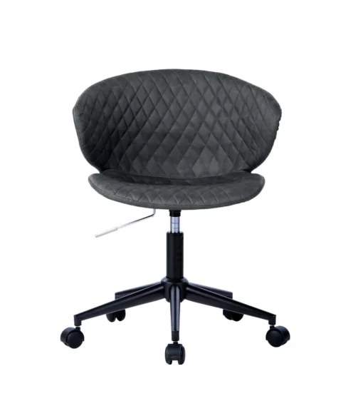 Silla despacho giratoria elevable acabado gris oscuro, 60m(ancho) 73/82cm(altura) 54cm(fondo)