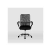 Silla despacho giratoria Helena tapizada en tejido transpirable gris, 86/96cm(alto) 59cm(ancho) 54cm(largo)