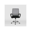 Silla despacho giratoria Emma tapizada en tejido transpirable gris, 92/102cm(alto) 61cm(ancho) 53cm(largo)