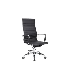 Silla despacho giratoria elevable acabado negro, 60 cm(ancho) 108-115 cm(altura) 66 cm(fondo)