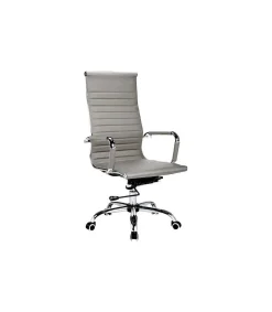 Silla despacho giratoria elevable acabado gris, 60 cm(ancho) 108-115 cm(altura) 66 cm(fondo)