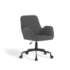 Silla despacho giratoria elevable acabado gris oscuro, 61m(ancho) 82/90cm(altura) 64cm(fondo)