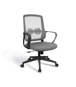 Silla despacho giratoria elevable acabado gris/negro, 66m(ancho) 97/105cm(altura) 61cm(fondo)