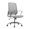 Silla despacho giratoria elevable acabado gris, 59m(ancho) 99/109cm(altura) 56cm(fondo)
