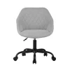 Silla despacho giratoria elevable acabado gris claro, 58m(ancho) 74/84cm(altura) 60cm(fondo)