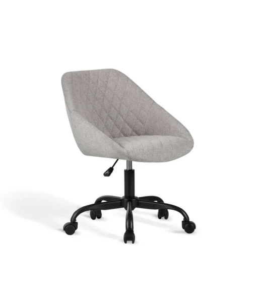 Silla despacho giratoria elevable acabado gris claro, 58m(ancho) 74/84cm(altura) 60cm(fondo)