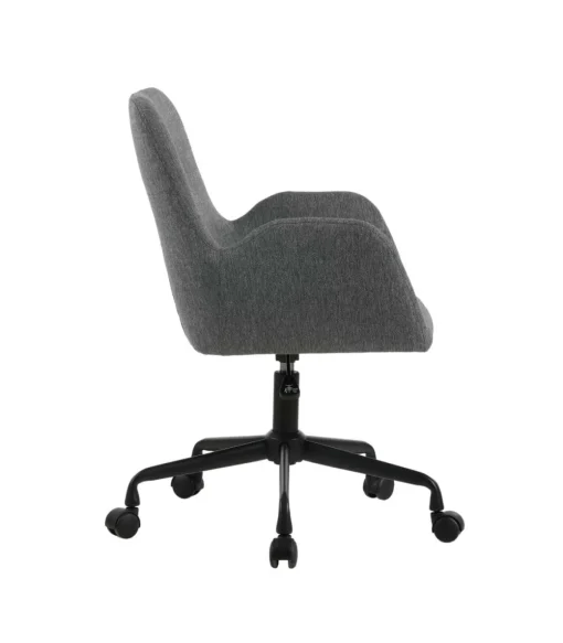Silla despacho giratoria elevable acabado gris oscuro, 61m(ancho) 82/90cm(altura) 64cm(fondo)