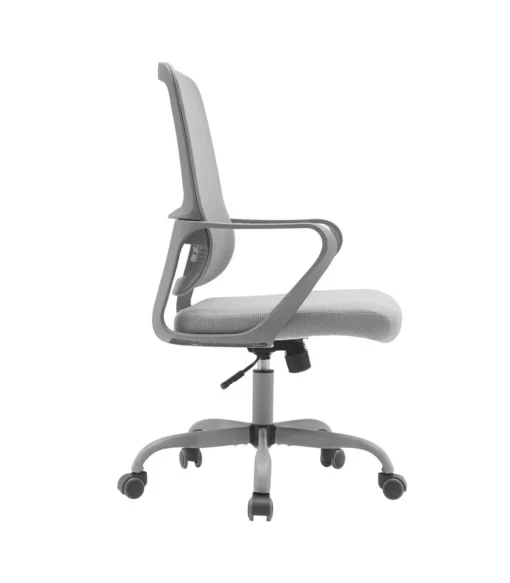 Silla despacho giratoria elevable acabado gris, 59m(ancho) 99/109cm(altura) 56cm(fondo)