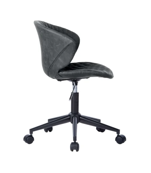 Silla despacho giratoria elevable acabado gris oscuro, 60m(ancho) 73/82cm(altura) 54cm(fondo)