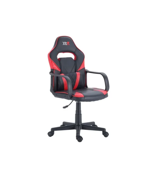 Silla Gaming XTR X10 en símil Piel negro/rojo, 101 cm(alto)57 cm(ancho)60 cm(largo)