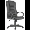 Sillón despacho giratorio Henry símil piel negro 118-126cm(alto) 64cm(ancho) 64cm(fondo).