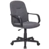 Sillón giratorio Genesis en tejido gris marengo, 100/110cm(alto) 62cm(ancho) 62cm(largo)