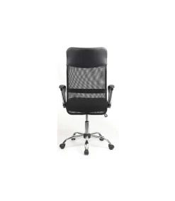 Sillón giratorio Graciela acabado negro, 63 x 50 x 112-121cm (ancho x largo x alto)