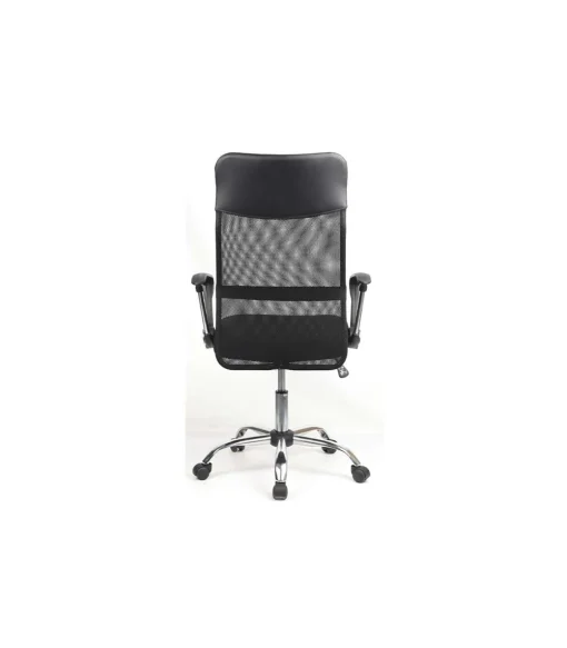 Sillón giratorio Graciela acabado negro, 63 x 50 x 112-121cm (ancho x largo x alto)