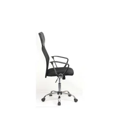Sillón giratorio Graciela acabado negro, 63 x 50 x 112-121cm (ancho x largo x alto)