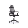 Sillón giratorio modelo winner acabado negro,117/127cm(alto) 64cm(ancho) 64cm(largo)