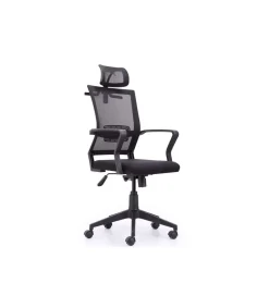 Sillón giratorio modelo winner acabado negro,117/127cm(alto) 64cm(ancho) 64cm(largo)