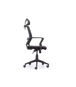 Sillón giratorio modelo winner acabado negro,117/127cm(alto) 64cm(ancho) 64cm(largo)