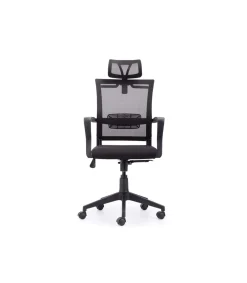 Sillón giratorio modelo winner acabado negro,117/127cm(alto) 64cm(ancho) 64cm(largo)